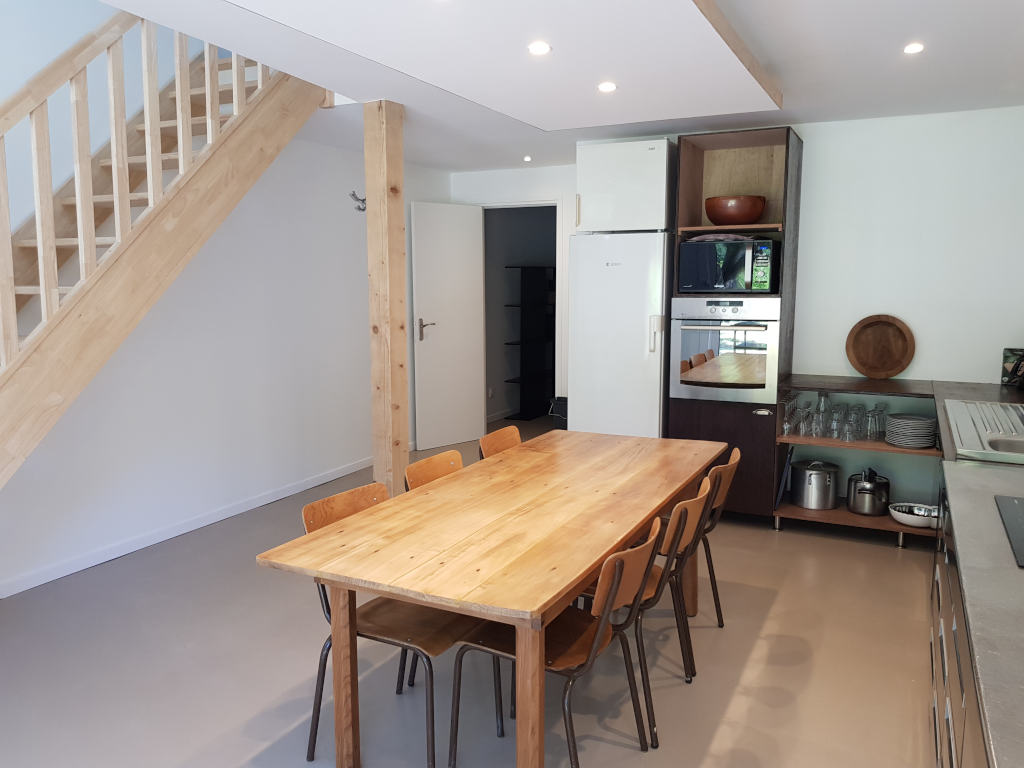 Fully equipped kitchen and bright living area